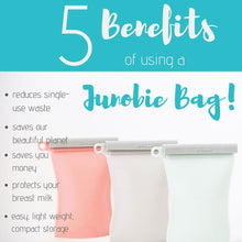 Load image into Gallery viewer, Junobie Reusable Silicone Breastmilk Storage bags 4pk

