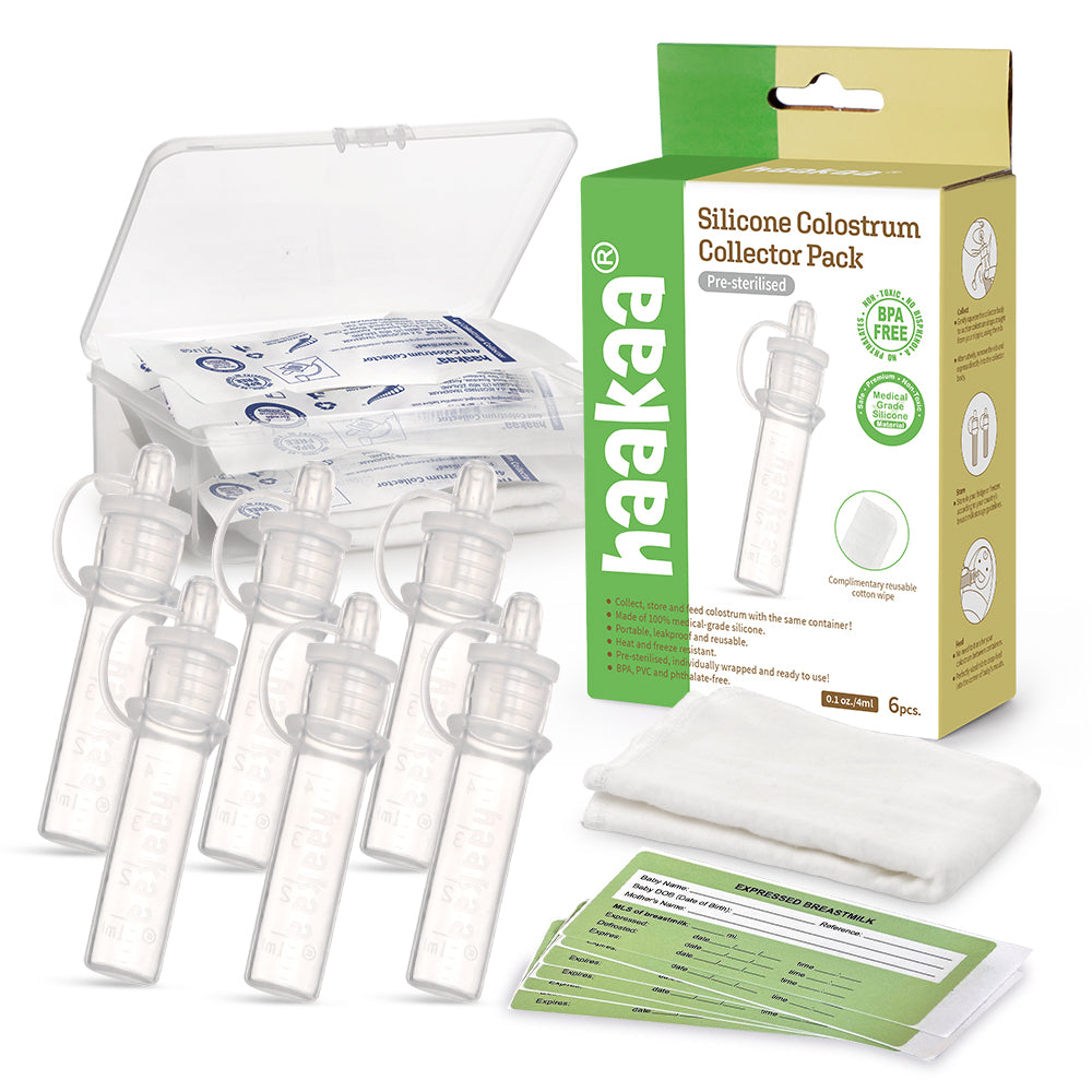 Haakaa Silicone Colostrum Collector Set Pre Steralised - 6pk